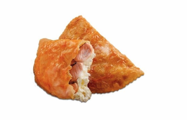 Чебурек «Нордик» с красной рыбой и творожный сыром