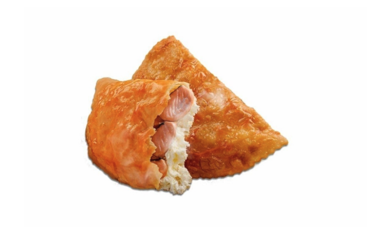 Чебурек «Нордик» с красной рыбой и творожный сыром