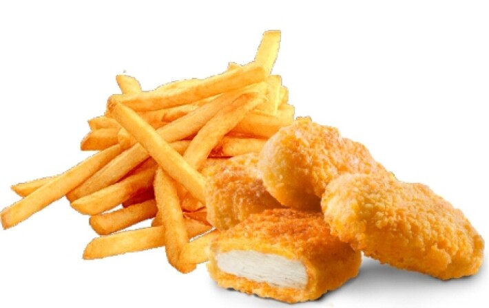 Наггетсы и картофель фри