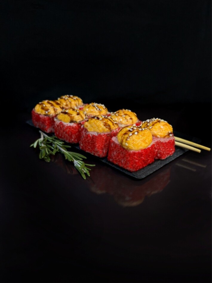 Запечённая Калифорния с лососем 8 шт.