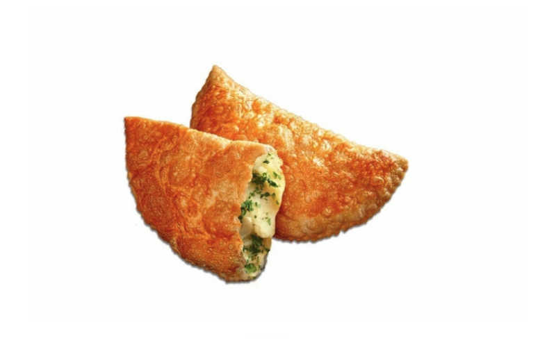 Постный чебурек с картофелем и зеленью