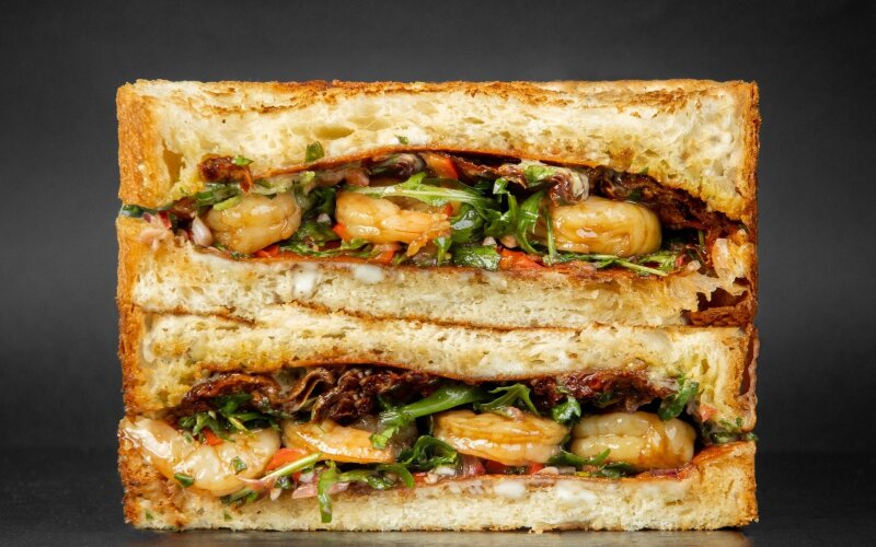 Сэндвич «Креветка Чимичурри»