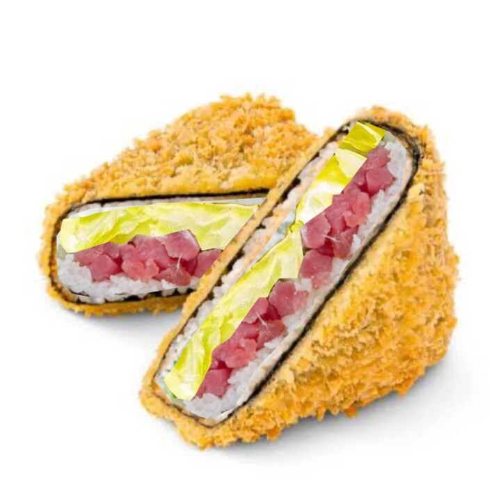 Онигири жаренный с тунцом 1 шт.