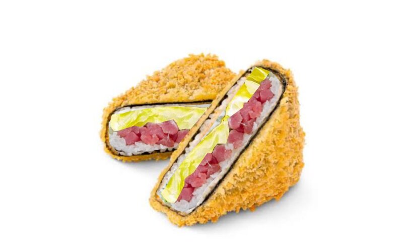 Онигири жаренный с тунцом 1 шт.