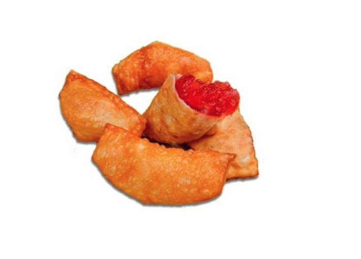 Мини-чебуреки с клубничным джемом