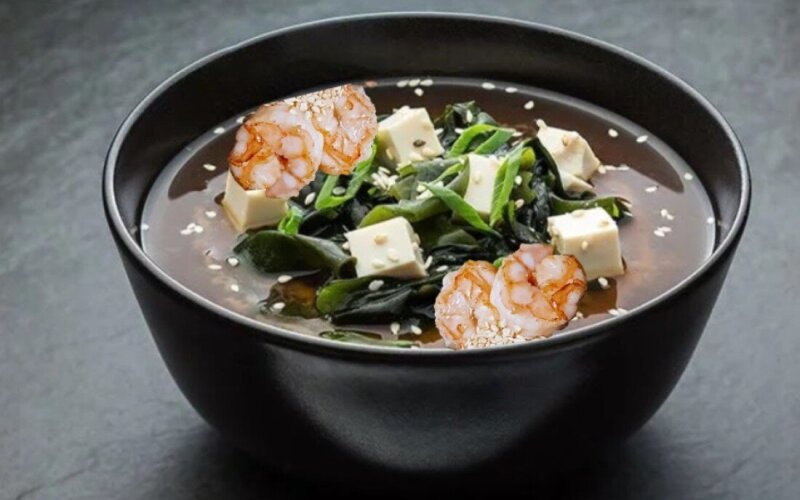 Мисо с креветкой