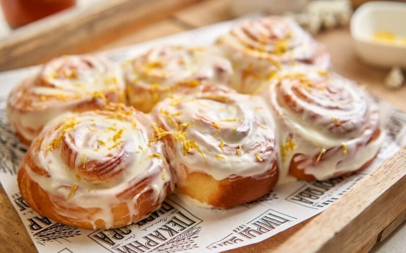 Французские булочки с лимонным курдом (6 шт.)