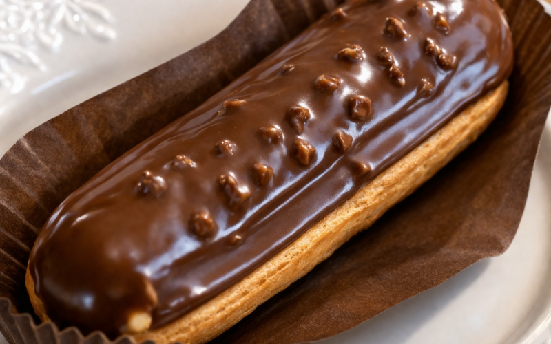 Эклер арахисовый