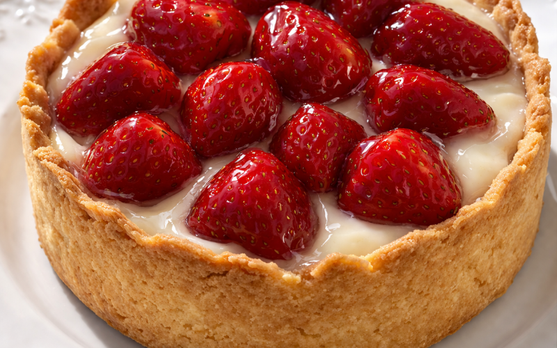 Клубничный тарт с заварным кремом
