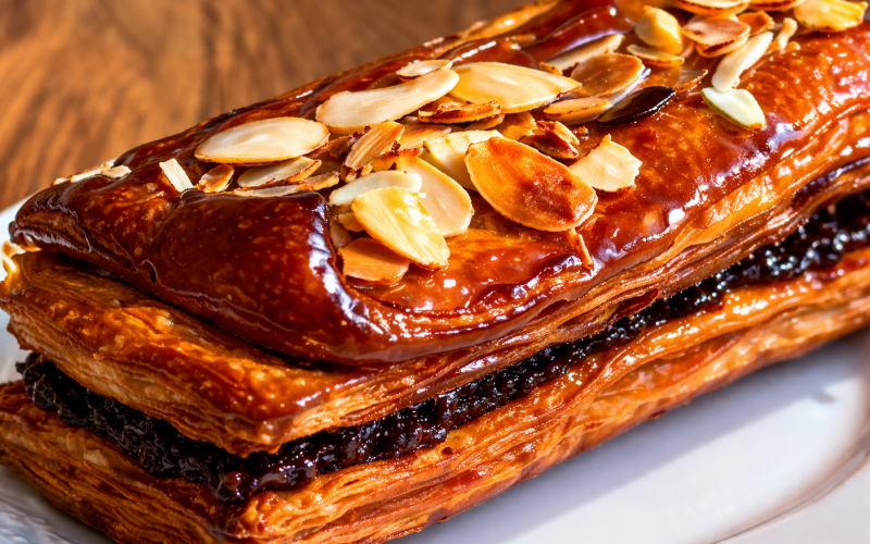 Слойка «Маково-миндальная»