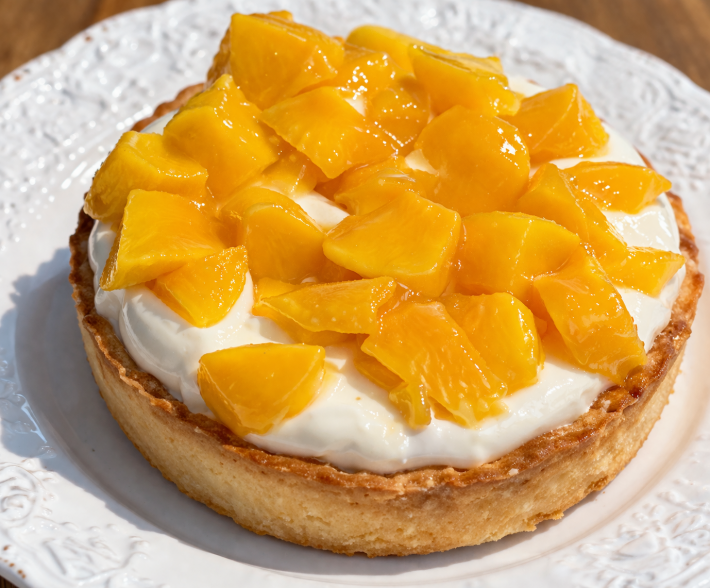 Тарт с персиком