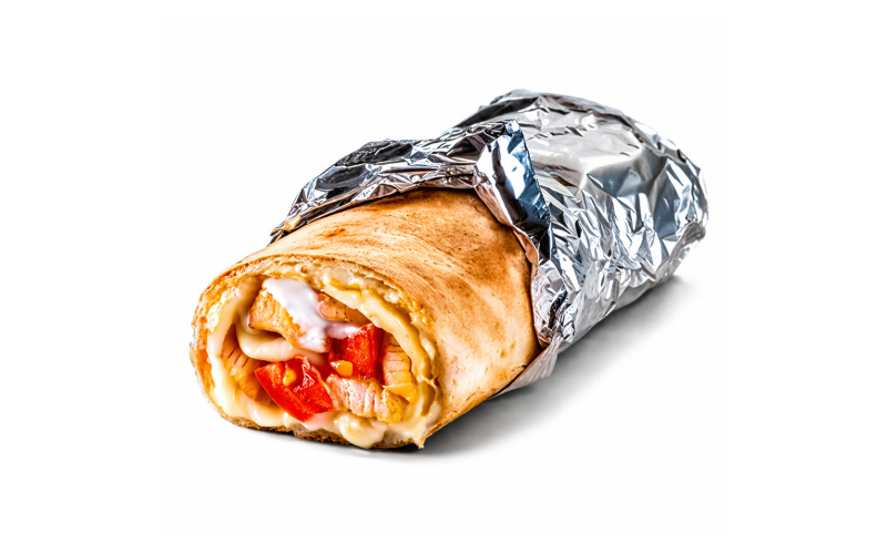 Шаурма на сырном лаваше