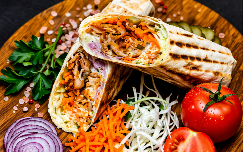 Шаурма «Грибная с сыром»