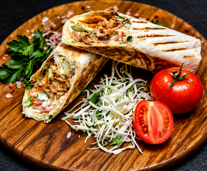 Шаурма «Грибная с карамелизированным луком»