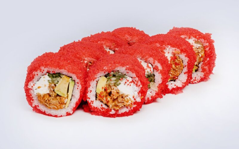 Калифорния с лососем терияки