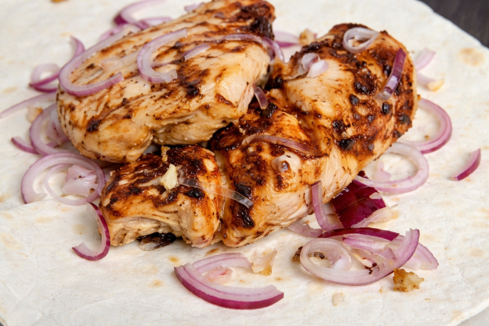 Шашлык из филе курицы