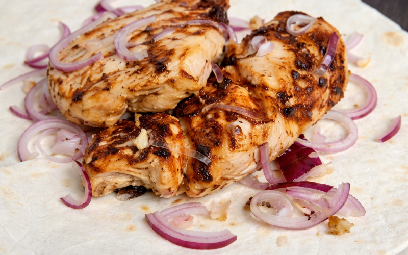 Шашлык из филе курицы