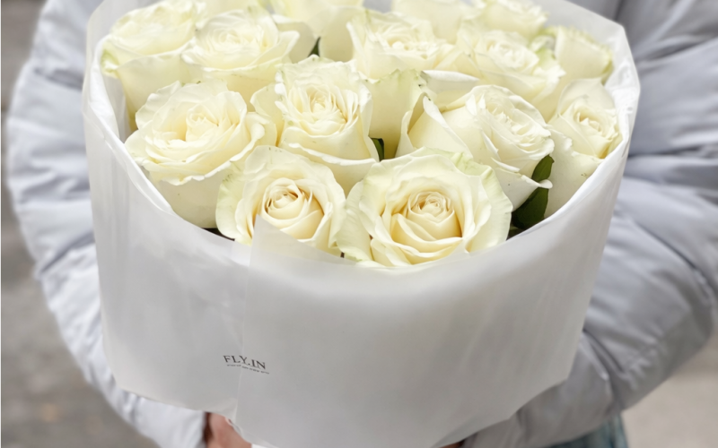 Букет белых роз