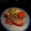 Ребро BBQ с дольками картофеля