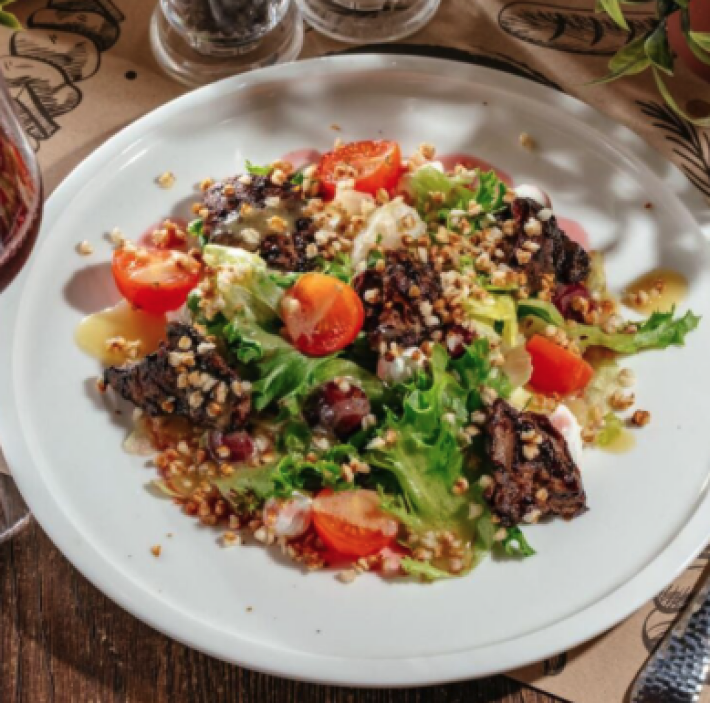 Салат с печенью цыпленка