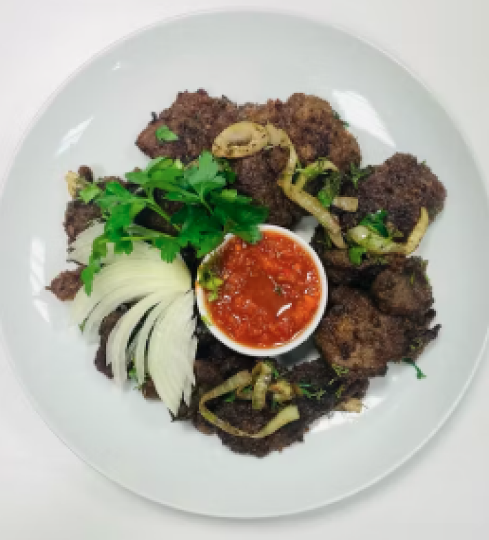 Жареная печень