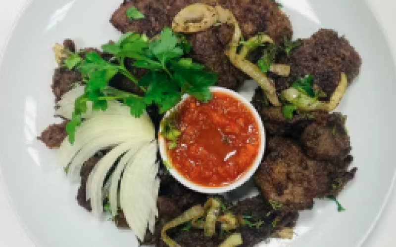 Жареная печень