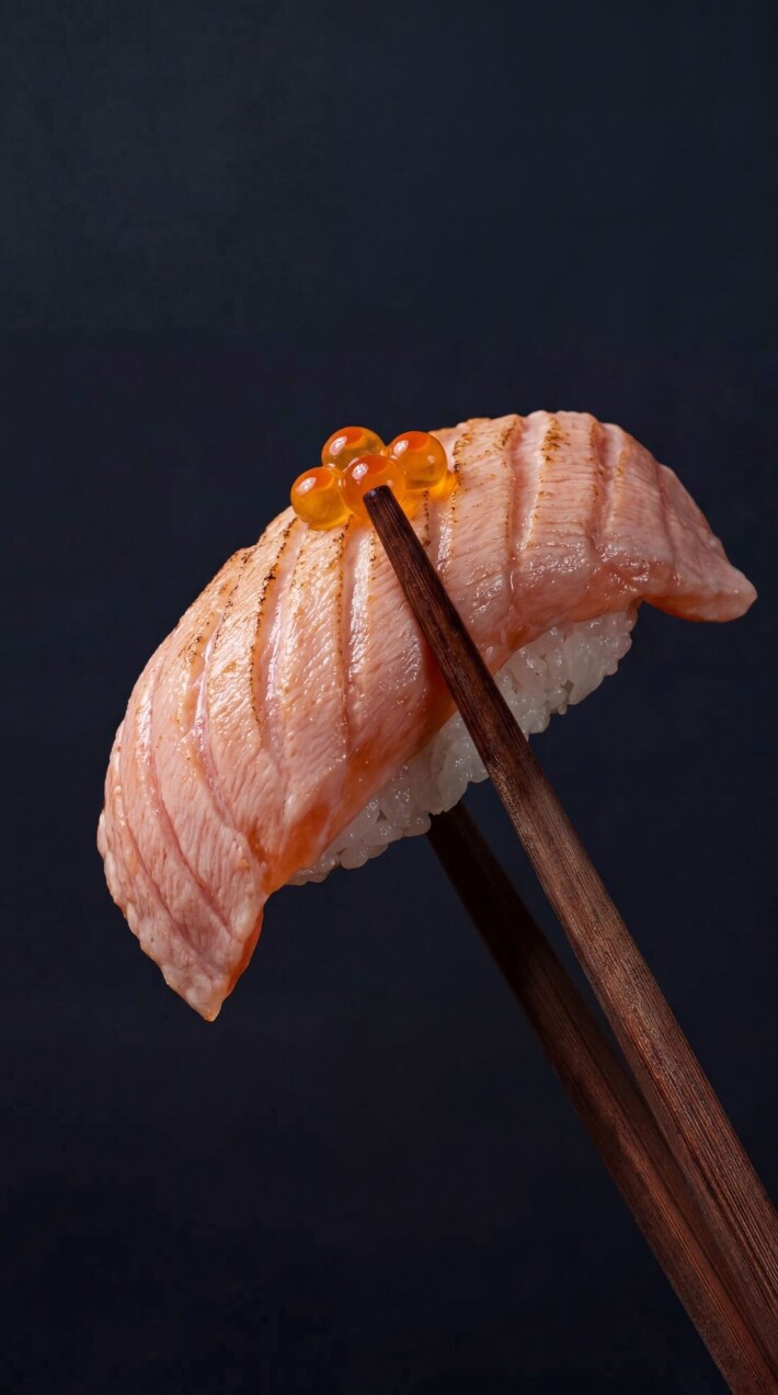 Нигири запеченный лосось