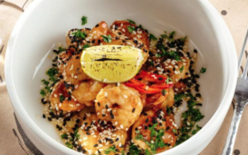 Креветки в соусе «Терияки»