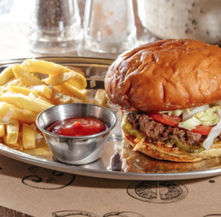 Бургер с рваными ребрами