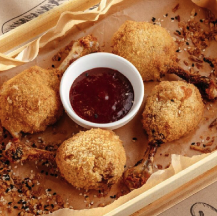 Крылья, фаршированные мягким сыром