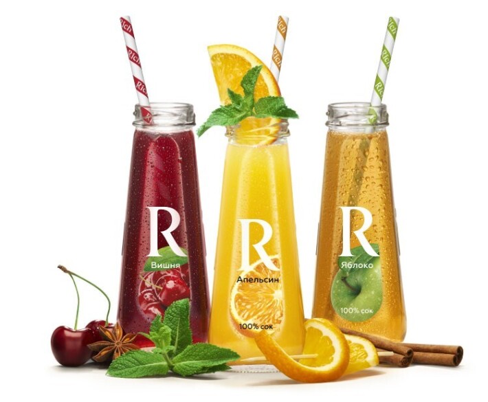 Сок «Rich» в стекле