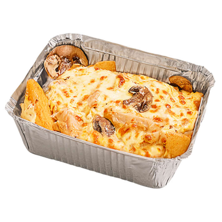 Гратен с курочкой и грибами