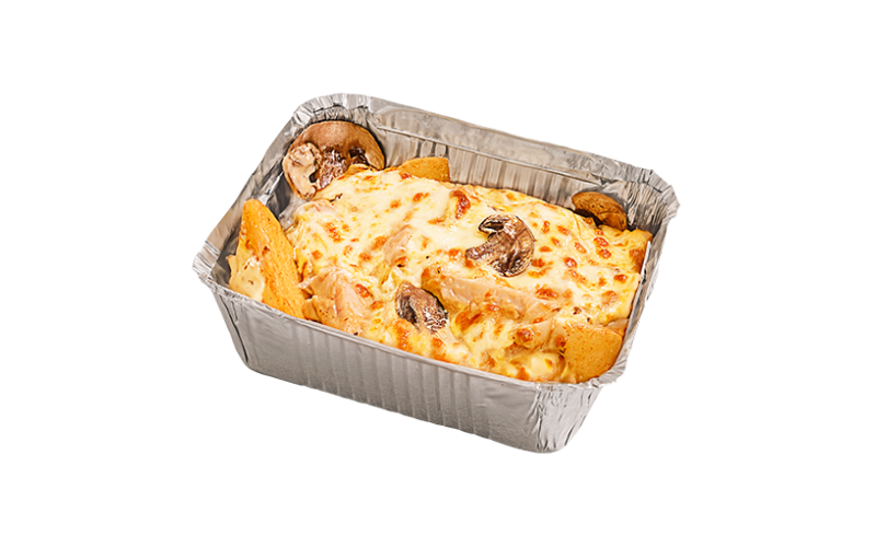 Гратен с курочкой и грибами