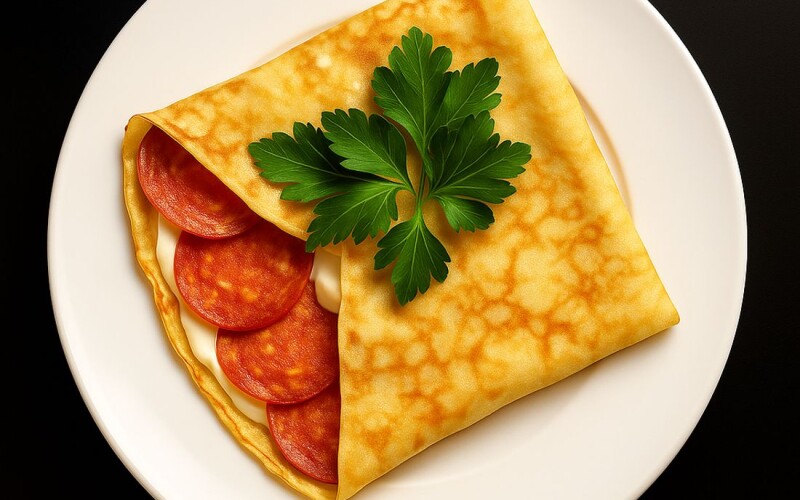 С пепперони и сыром