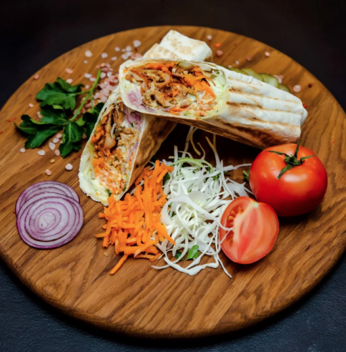 Шаурма «Грибная» с сыром