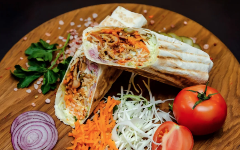 Шаурма «Грибная» с сыром