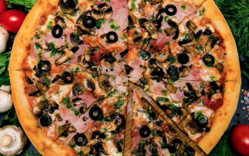 Пицца «Ветчина и грибы»