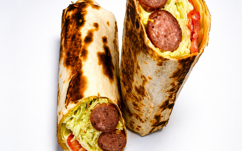Шаурма с колбасками
