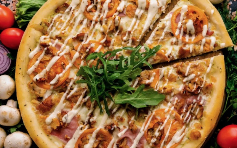 Пицца «Чесночный цыплёнок»