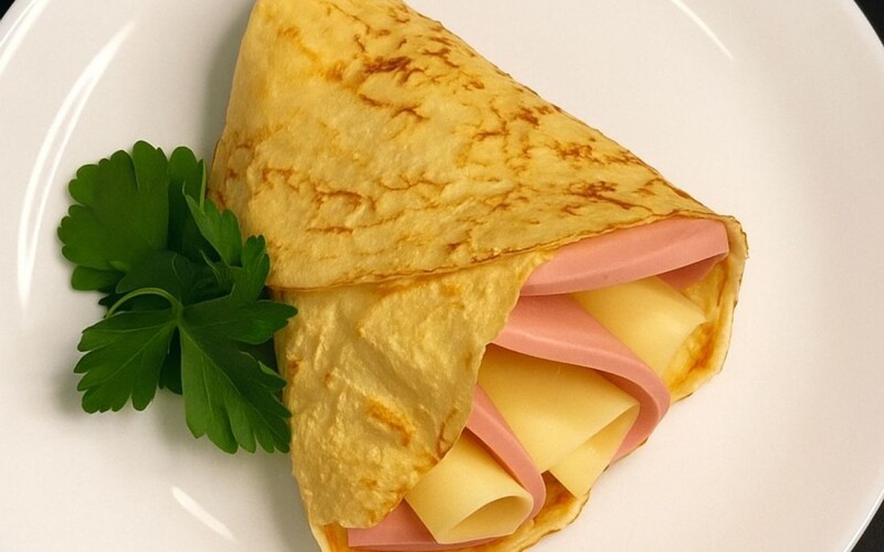 С ветчиной и сыром