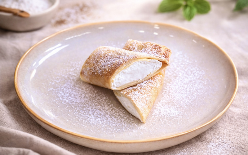 Блины с творогом