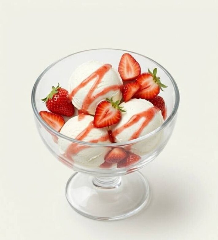 Мороженое «Клубничное облако»