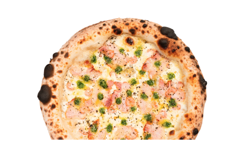 Пицца «Креветки в беконе»