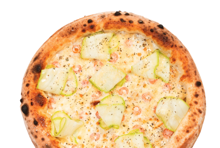 Пицца «Креветка цукини под соусом Юдзу»