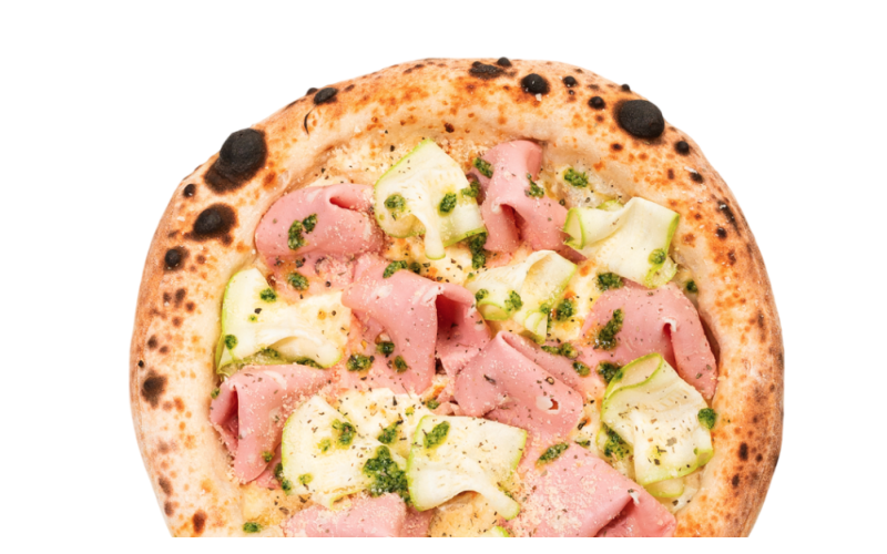 Пицца «Мортаделла цукини под соусом Песто»