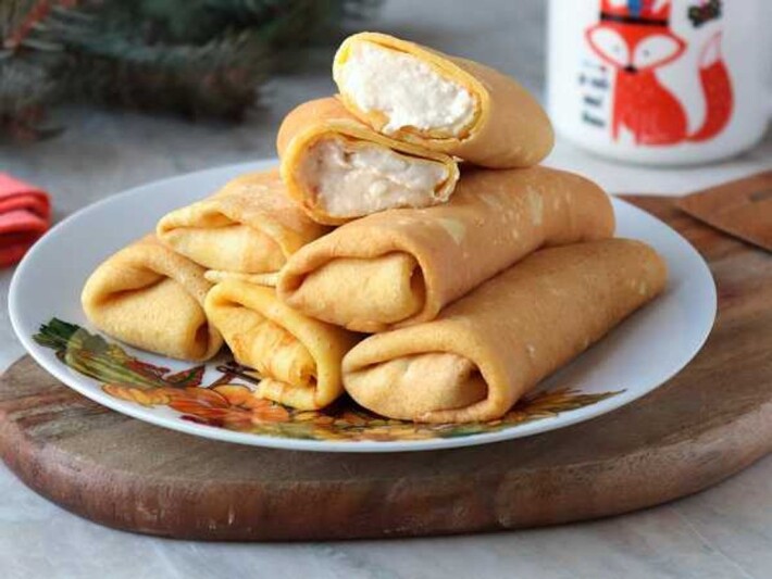 Блинчики с творогом