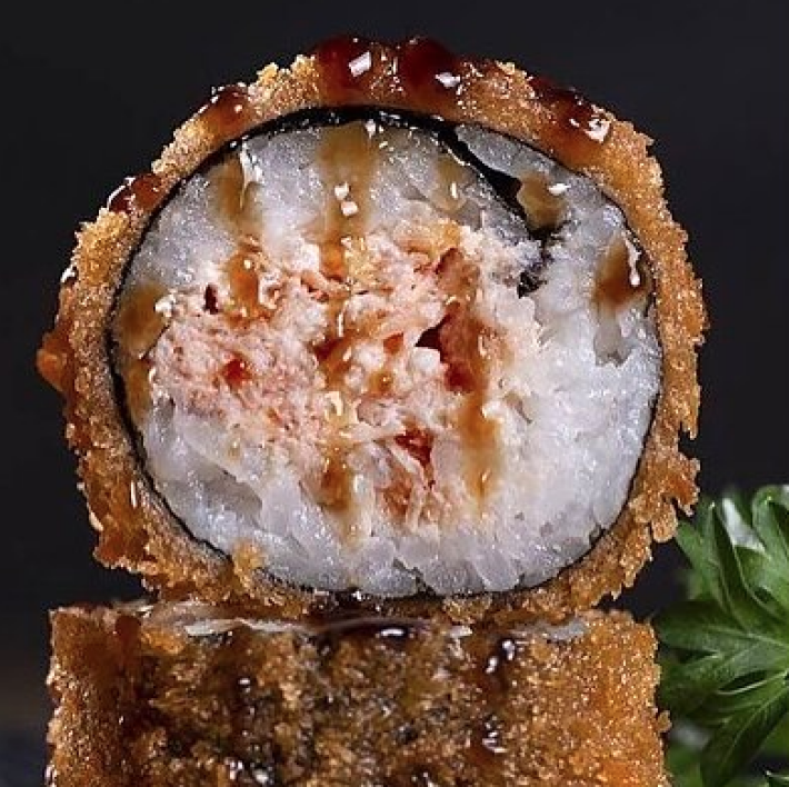 Ролл «Темпура лосось терияки»