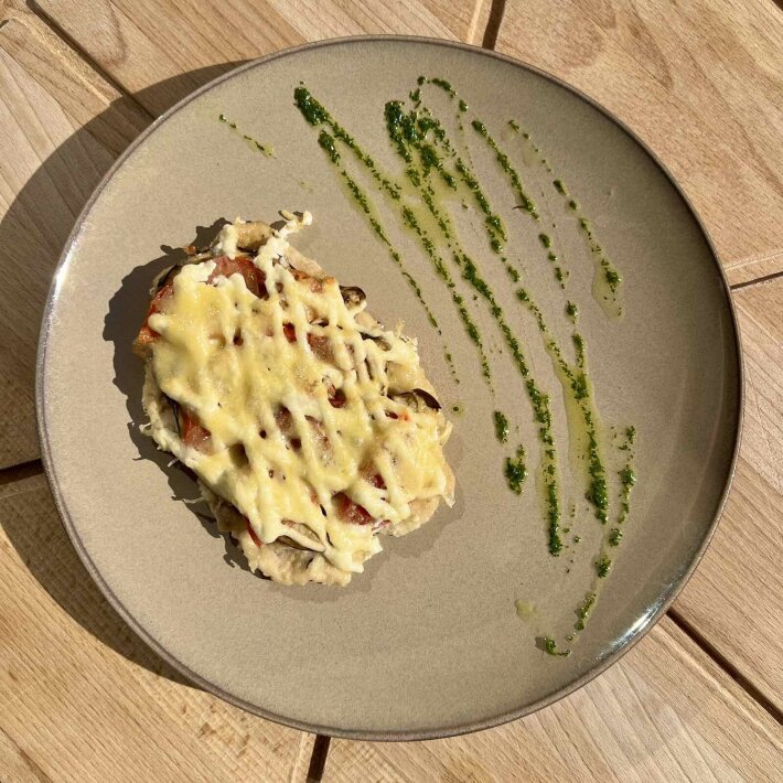 Домашняя паста «Тальятелле с курицей и цукини»