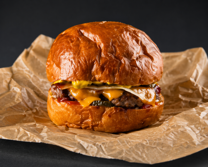 Бургер с котлетой из говядины