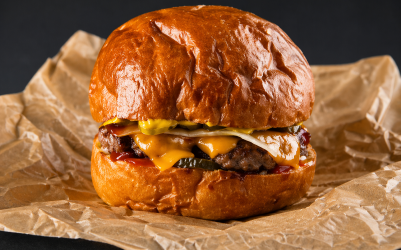 Бургер с котлетой из говядины